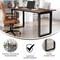 Emma and Oliver Remy 60x30 Dining or Gaming Table with Double Sided Laminate Table Top and Heavy Duty U-Frame Steel Base